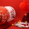 26pcs Chinese Lanterns, Elegant Plum Paper Lanterns Round Chinese Lanterns Spring Festival Lanterns Chinese New Year Lanterns for Spring Festival Decoration Outdoor (2 Types)